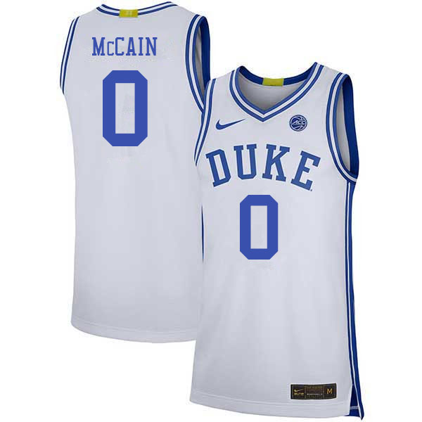 Duke Blue Devils #0 Jared McCain College Basketball Jerseys Stitched Sale-White